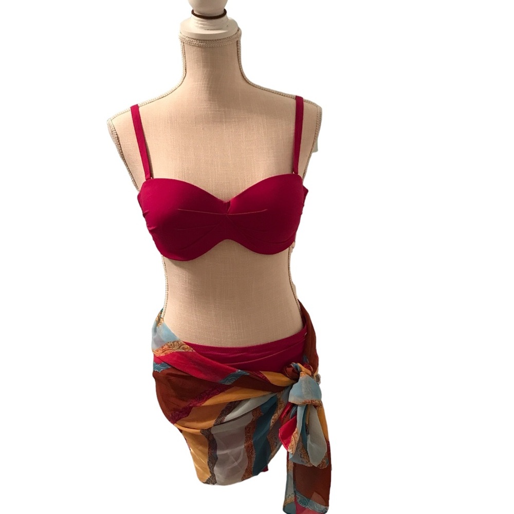 Bikini with sarong